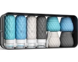 8 Stuks Reisflessen voor Toiletartikelen, 100ml/50ml Siliconen Reisflessen Set, Lekvrij Reisflessen Reisflessen Containers voor Shampoo Conditioner Lotion Crème