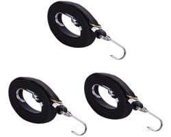 Bungee Koorden 80 Inch - Verstelbaar Elastisch Touw - Heavy Duty - Met Gesp/Haken - Anti-roest - Voor Camping/Tuinieren - Elastisch Koord