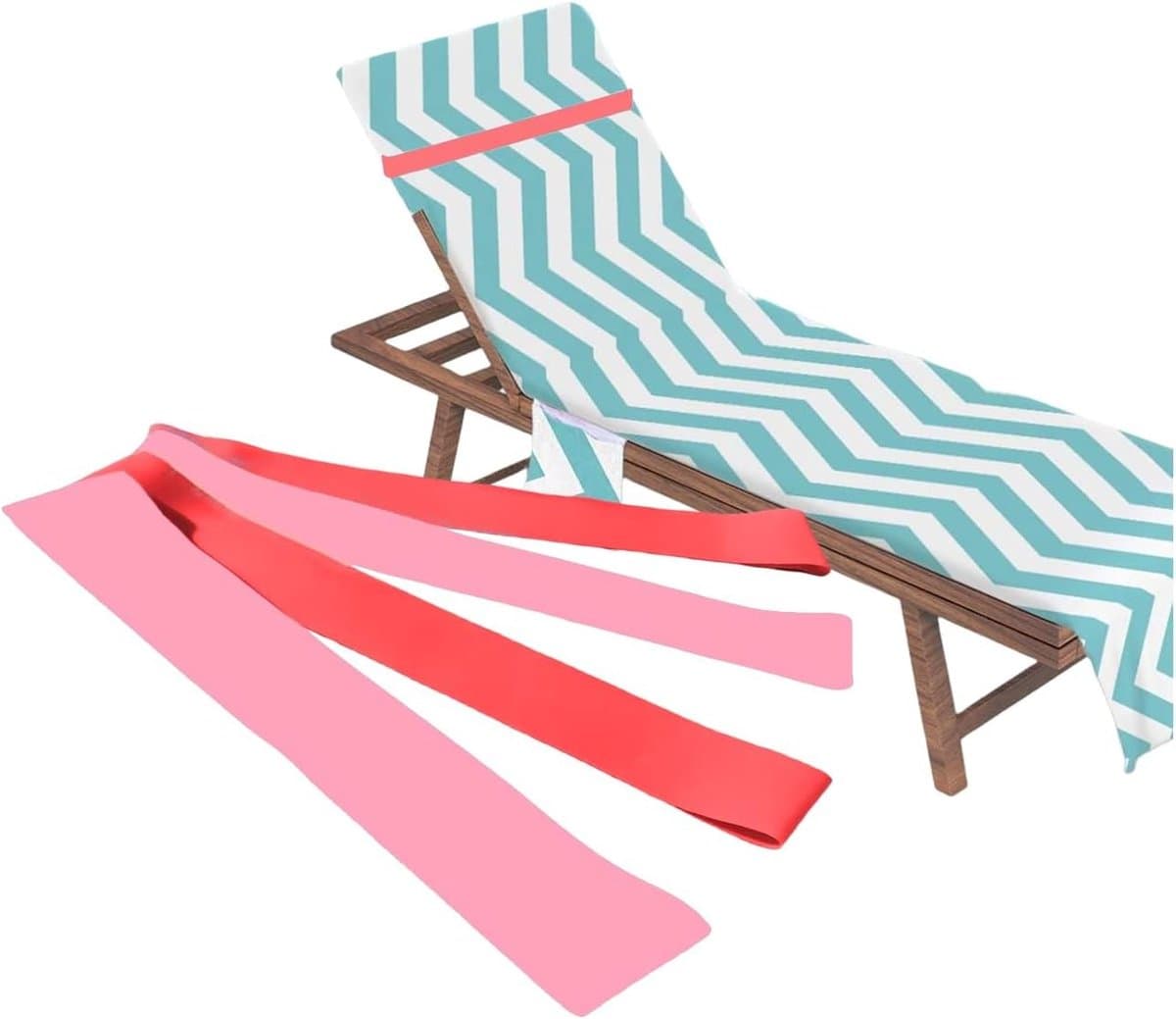Houders voor strandhanddoeken Clips, Handdoekbandjes voor strandstoelen, 4 stuks Elastische houder voor strandhanddoeken, Elastisch, Houders voor strandhanddoeken Handdoekbandjes — afbeelding 1