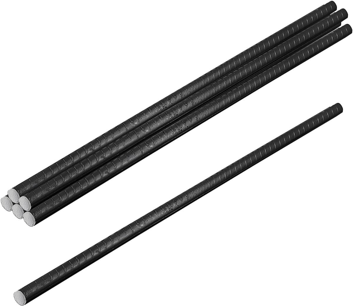 Pack van 6 Grondankers van Staal, Stevige Lange Rebar Staven voor Beton en Houtversterking, Zwart, 40 x 1 cm, Ideaal voor Tuin- en Bouwprojecten — afbeelding 1