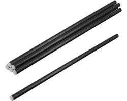 Pack van 6 Grondankers van Staal, Stevige Lange Rebar Staven voor Beton en Houtversterking, Zwart, 40 x 1 cm, Ideaal voor Tuin- en Bouwprojecten