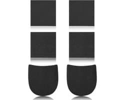 Schoenhak reparatie pads 6 stuks - 3.5mm dikke rubberen hakken - antislip beschermers - ShopVlot