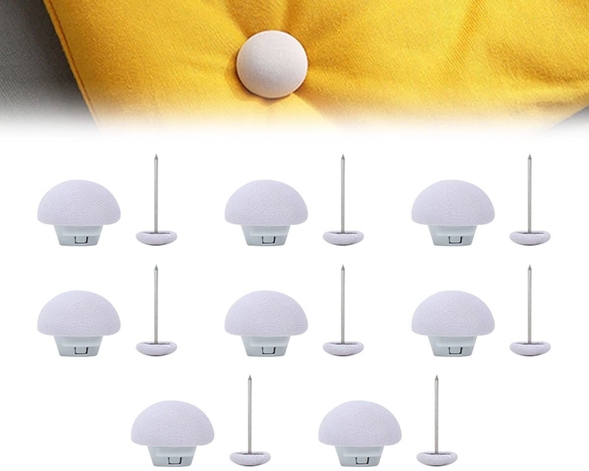 MTTProducts - Non Slip Bed Clips - Duvet Cover Clips - 8 Stuks - Quilt Fixing Clips - Mushroom Rond - Snelle Bevestiging - Geschikt voor Dekbedden - Kl... — afbeelding 1