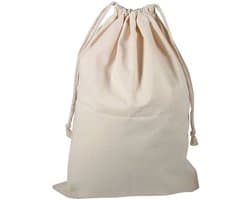 Dailygoods- Waszak Grote Capaciteit - Katoenen Waszakken - Waszak met Trekkoord - Eco-vriendelijk - 30 x 40 cm - Beschermt tegen Geur - Opbergtas