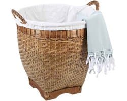 Rotan wasmand Lea met handvat