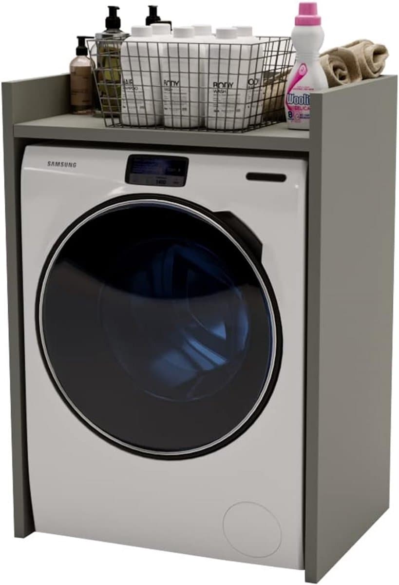 Hoge Kast Boven Wasmachine en Droger - Wastoren Opbergrek voor Badkamer — afbeelding 1