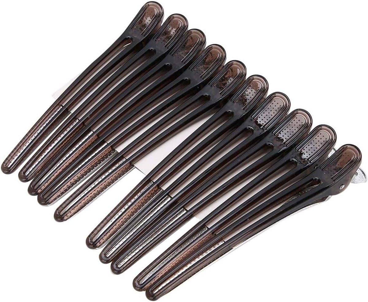 10x Professionele Haarclips Zwart voor Knippen en Stylen — afbeelding 1