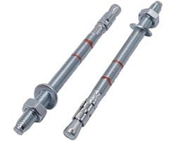 Wigankers M8 - Metalen pluggen - Beton bevestigen - Doorsteekmontage - 115 mm - Zilver — afbeelding 1