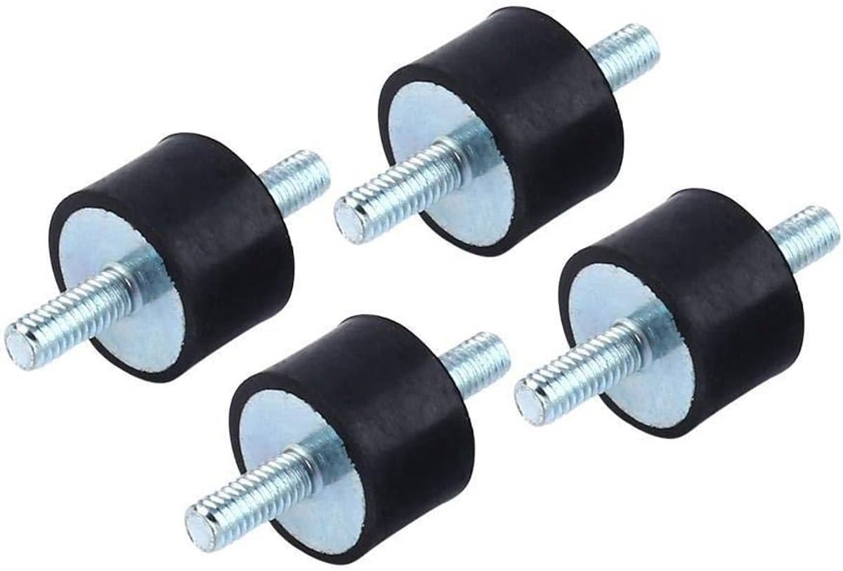 4x M10 Trillingsdempers Rubber Montage Set - Schokabsorberend voor Compressoren en Motoren — afbeelding 1