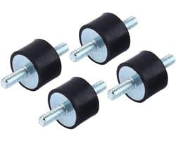 4x M10 Trillingsdempers Rubber Montage Set - Schokabsorberend voor Compressoren en Motoren