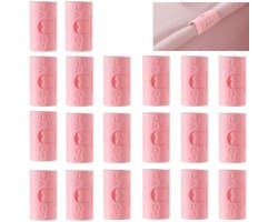 Plaatklemmen - Dekbedclips - 20 Stuks - 3.5*1.7*1.7cm - Veilig en onschadelijk voor de huid - Dekbedovertrek Clips - Deken Clips - Voorkom dat beddengoedaccessoires verschuiven - Snelle installatie - herbruikbaar - Hoogwaardig ABS - roze