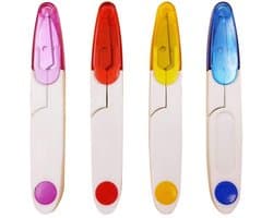 Ibenzoa® Fijne Handwerkschaar Set van 4 met Beschermkap in Diverse Kleuren