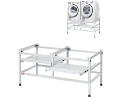 VEVOR Wasmachine Onderstel Droger Onderbouw Voetstuk 1230x635x625mm 267kg