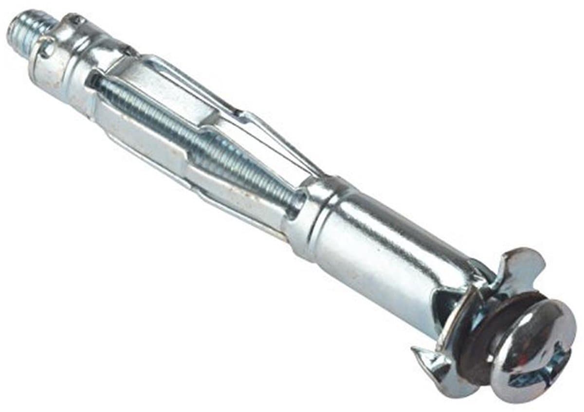 Muur Anker - Holte Bevestiging - Zware Objecten Bevestigen - Hittebestendige Constructie - M5 x 37 mm - Zilverkleurig — afbeelding 1