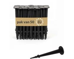 50 Stuks Grondankers - UV-bestendige Plastic Haringen voor Tuin