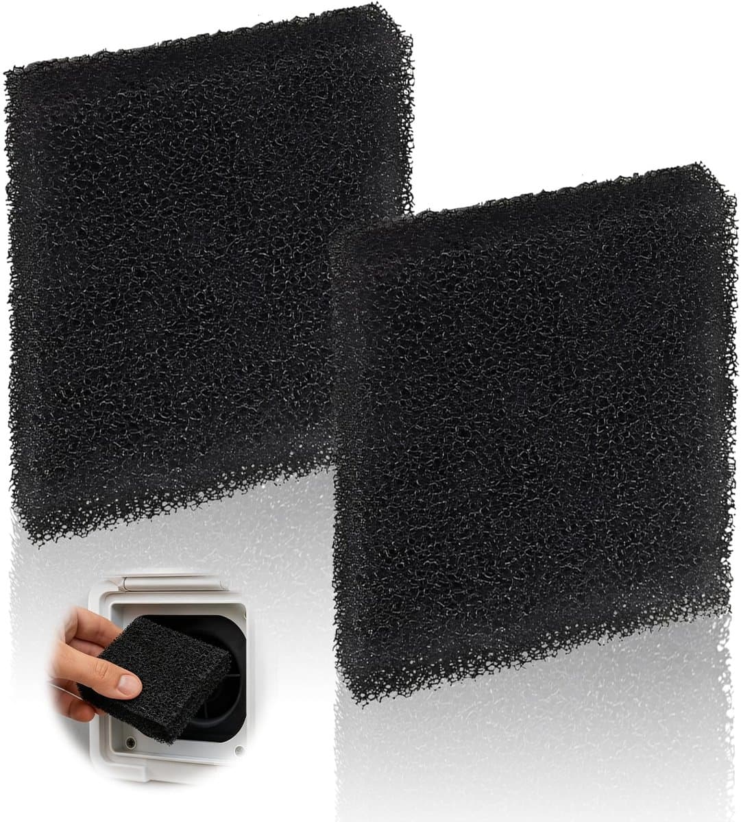 2 Stuks Actieve Koolstoffilter 128x99x22mm voor SOG Afzuigsysteem — afbeelding 1