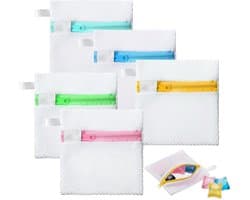 5 Stück Wäschenetz Klein, Mini Waschmaschinenbeutel Mit Reißverschluss, Strapazierfähige Wäschesack Waschmaschine, Wäschezubehör Für Wäscheperlen Feinwäsche Bh Socken(12×12cm)