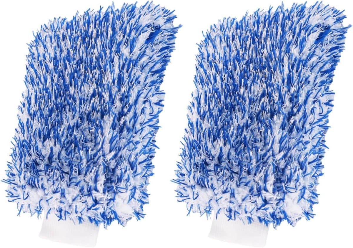 2 Stuks Microvezel Autowashandje, Auto-Reinigingshandje Voor Het Wassen Van De Auto — afbeelding 1