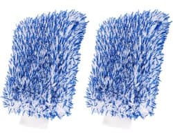 2 Stuks Microvezel Autowashandje, Auto-Reinigingshandje Voor Het Wassen Van De Auto