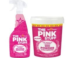 Combinatieset: The Pink Stuff - Vlekverwijderaar Spray + Vlekverwijderaar voor gekleurde- en witte was