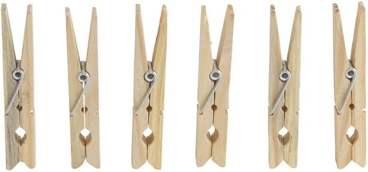 Betra Wasknijpers - 108x st - 7,2 cm - hout - wasspelden - huishoudelijke producten - knijpers — afbeelding 1