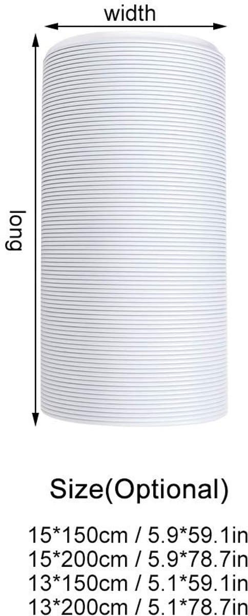 Dailygoods- Afvoerslang Hoogwaardige Flexibele Slang - Afvoerslang Airco - Afvoerslang Droger - Afvoerslang Vaatwasser - Afvoerslang Wasmachine - Diameter 13cm / Lengte 2m — afbeelding 1