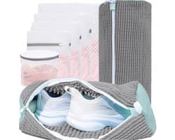 Waszakken voor schoenen en kleding, waterdichte microvezel, bescherming voor schoenen en delicate was, ideaal voor ondergoed en kleding