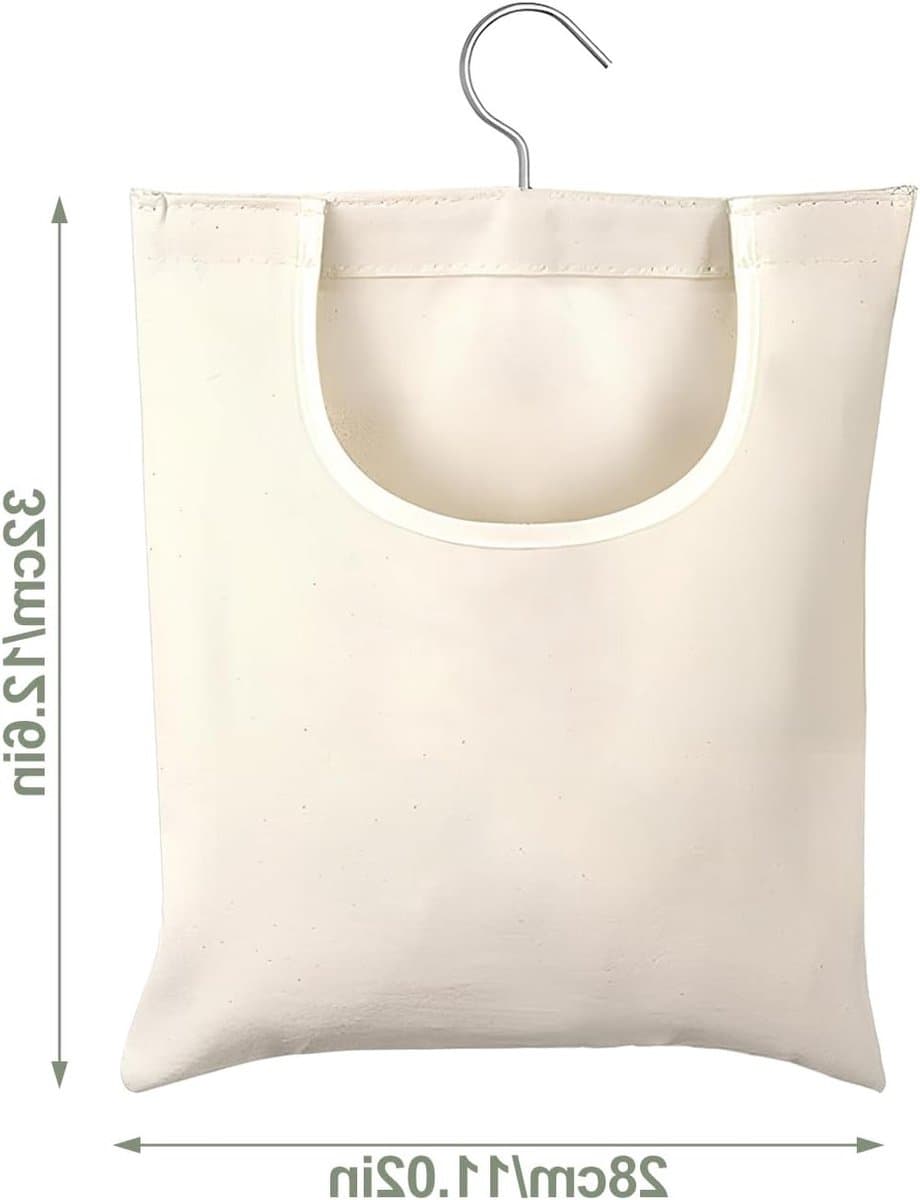 Wasknijperzak Beige 32 x 28 cm, Praktische Wasknijpers Organizer voor Wasgoed en Droogruimte — afbeelding 1