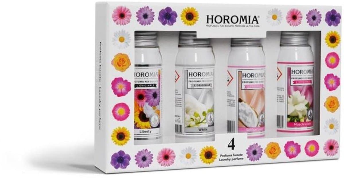 Horomia Geschenkset - Wasparfum Proefpakket - Horo 4 - 4x 50ml wasparfum — afbeelding 1