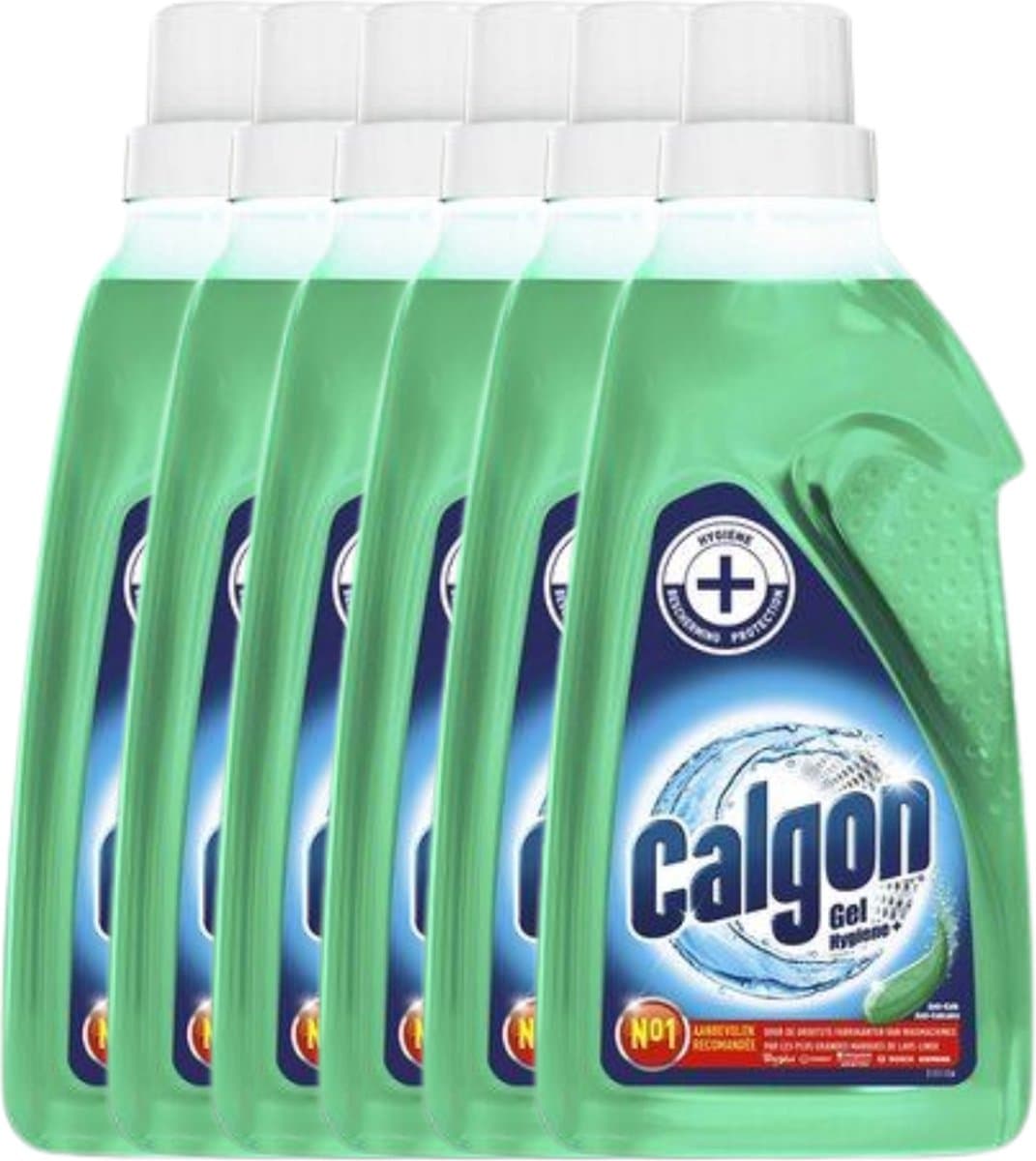 Calgon Hygiene+ Gel - Wasmachinereiniger & Ontkalker voor de wasmachine - 6 x 1,5L - Voordeelverpakking — afbeelding 1
