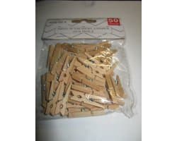 Stern 50 stuks hobby mini wasknijpertjes hout — afbeelding 1