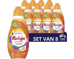 Robijn Klein & Krachtig Classics Color Vloeibaar Wasmiddel - 8 x 19 wasbeurten - Voordeelverpakking