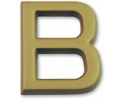 Goud-letter B, zelfklevend, hoogte 37 mm