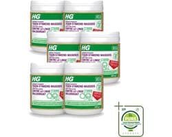 6 x HG ECO - Wasmiddeltoevoeging Tegen Stinkend Wasgoed - Effectieve Formule - 16 Wasbeurten - 500 g - Grootverpakking - Wasmiddel - Stankmoleculen - Wasgoed - Wasmiddeltoevoeging - Stinkend Wasgoed