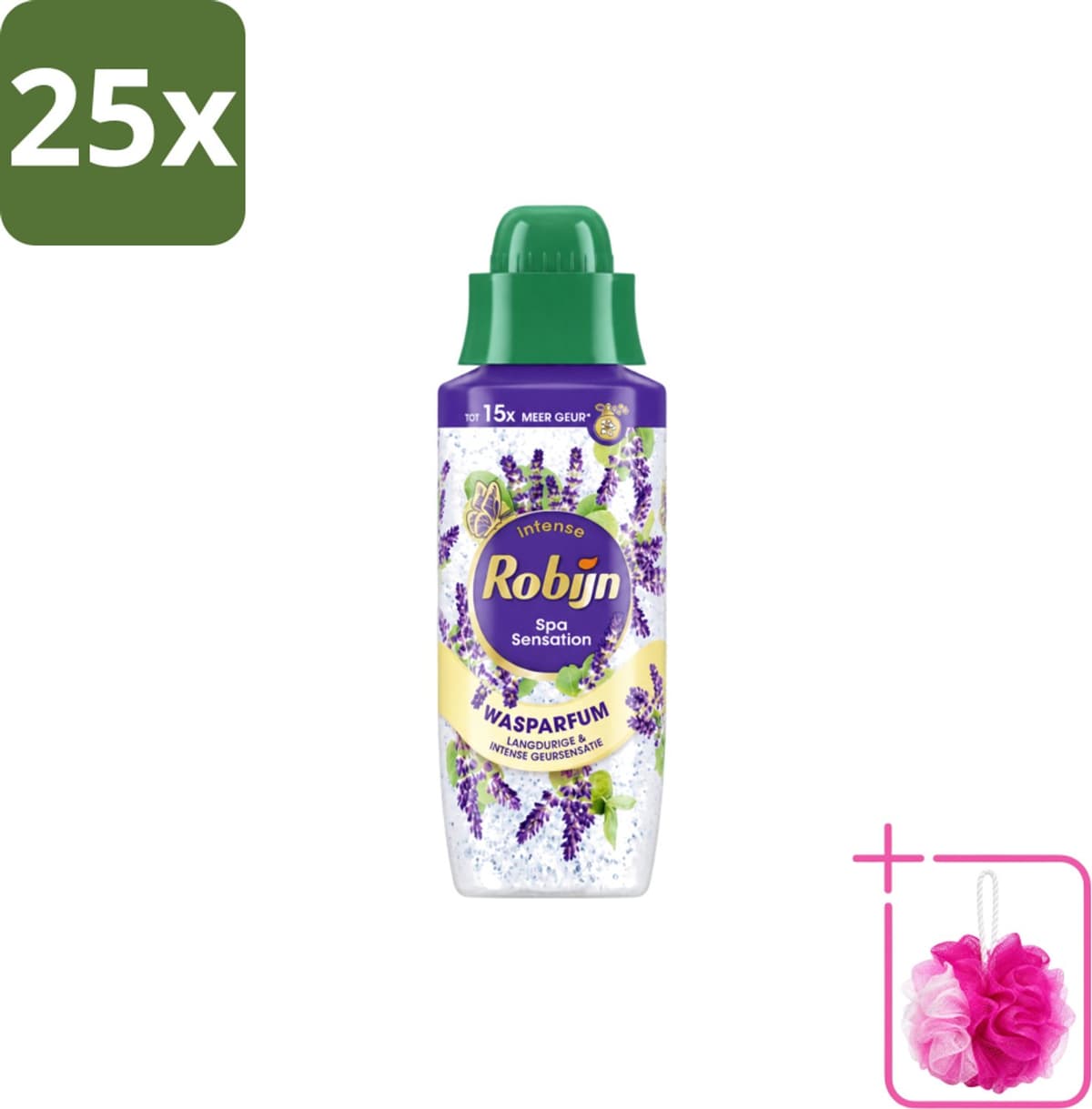 25 x Robijn – Wasparfum – Intense Spa Sensation – 342 ml - Bulkverpakking - Wasparfum - Douchemop - Geur — afbeelding 1