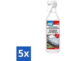 5 x HG - Hygiënische Matras Opfrisser - Werkt Na 30 Minuten - Neutraliseert Nare Geurtjes - 500 ml - Voordeelverpakking - 5 stuks