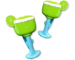O2COOL Boca Clips - Handdoekclips en Handdoekklemmen voor Ligbed en Strandstoel - Set van 2 - Extra Stevig met Brede Opening - Weerbestendig en Kleurvast - Ook voor Zwemkleding en Waslijn - Margarita - Groen