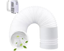 Dailygoods- Afvoerslang Flexibel - Airco Slang - Droger Slang - Ventilatieslang - Ø130mm - 2 Meter - Duurzaam PVC
