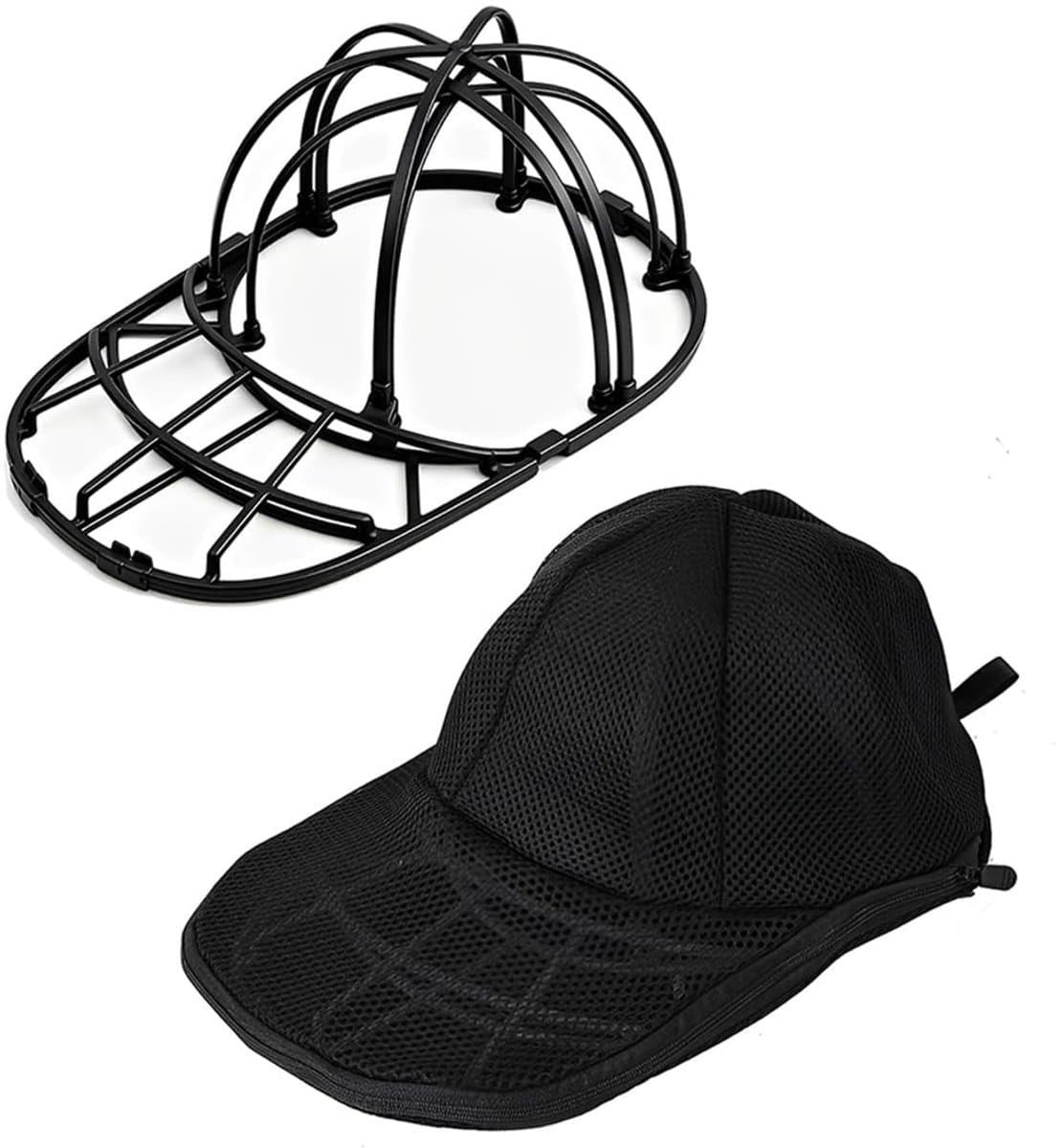 Solidchoice - Set van 2 Honkbalpetten Houders met Waszak — afbeelding 1
