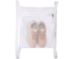 Schoenendrogertas 35 x 40 cm - Herbruikbare Waszakken - Grote Honingraatzakken - Veilig met Rits - Verstelbare Bandjes - Heavy Duty Mesh Materiaal - Waszak
