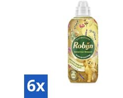 6 x Robijn – Wasverzachter – Bohemian Blossom – 765 ml - Wasverzachter - Bloemige Geur - Wasverzachter Fles - Kleding Verzorgen - Vezels Beschermen