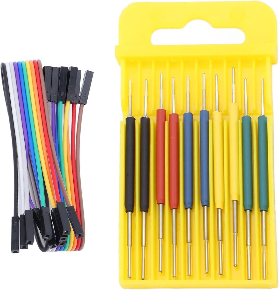 IC Test Haak Clips - Testpennen Set - Elektronica Reparatie - Intrekbare Veer - 10 Stuks - Multicolor — afbeelding 1