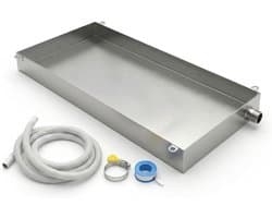 RVS Airconditioner Opvangbak - Lekbak Afvoer Airco - Condenswater Opvangen - 1.2 Mm Dik Staal - 70 x 50 cm