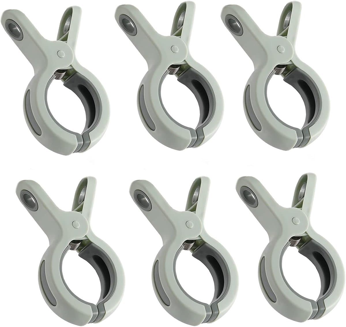 6 stuks - Grote Wasknijper - Quiltclips - Wasknijpers - Grote Knijpers - Handdoekknijpers - Strandlaken Knijpers - Handdoek Klemmen - Strandlakenclip voor strandstoel - Winddicht — afbeelding 1