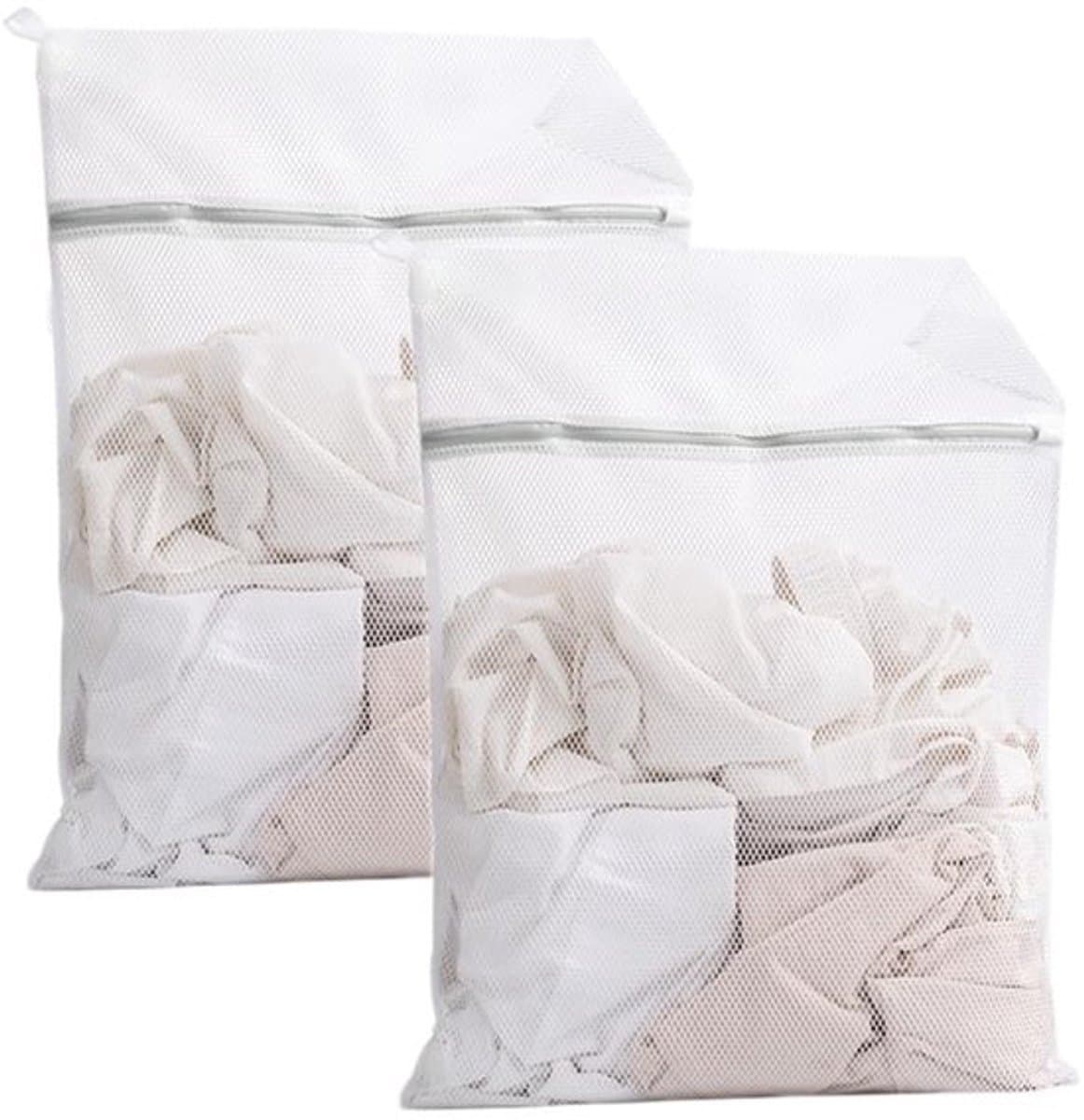 Wasnet Set van 2 - Duurzame Waszakken met Ritssluiting - Waszakken voor Delicate Kleding - Reiswasnet 40 x 50 cm - Robuuste Stiksels - Waszak — afbeelding 1