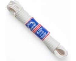 PVC Kledinglijnen - Waslijnen Polyester - Kleding Drogen - Stevig Polyester - 20 meter - Wit
