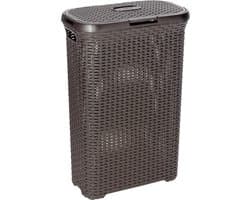 Curver Style Wasmand met deksel - 40L - Kunststof - Bruin