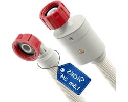 Aquastop Toevoerslang 15 m 90 °C recht-hoek - universele 3/4 inch slang voor wasmachine vaatwasser