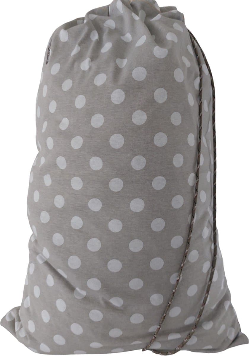 Bluvardi Katoenen waszak -Heavy Duty XL- met trekkoord - Dots grey — afbeelding 1
