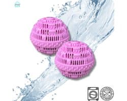 Ecologische Wasbol - Ecologische Wasbal - 2 stuks - Roze - Wasbal - Duurzaam - Wasmachine - Keramische Balletjes - Geen Wasmiddel — afbeelding 1